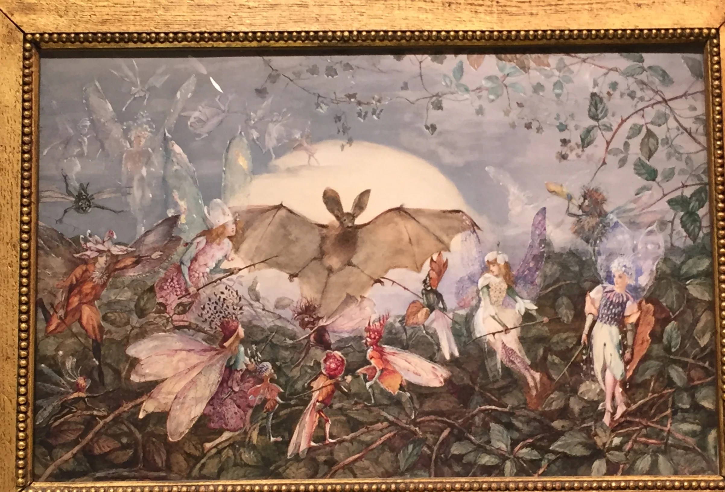Fairy Hordes Attacking a Bat , John Fitzgerald, British, 1832-1906